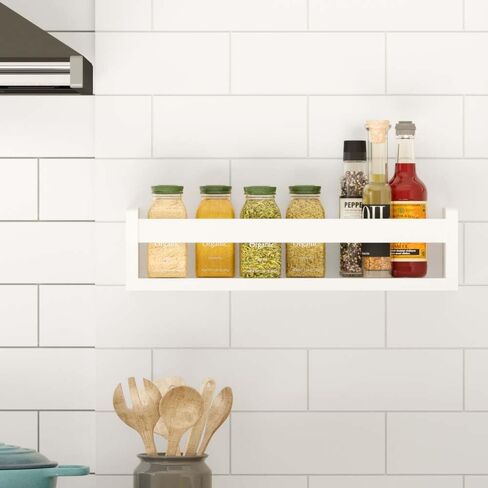 يو هاف سبيس ارفف كتب لغرفة الاطفال من انجي، رف كتب جداري للاطفال، ارفف خشبية عائمة لغرفة الاطفال، مجموعة من 3 قطع، ابيض in Kuwait