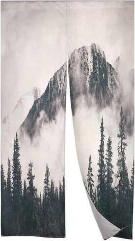 MYRU National Parks Japanese Noren Curtain Mountain Doorway Curtain Tapestry (33 by 59 Inch,Mountain) in Saudi Arabia