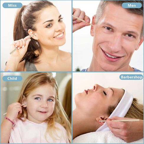 Ear Cleansing Tool Set, Stainless Steel Spade Ear Cleaning, 7-in-1 360°Spiral Design Earwax Removal Tools, Portable Ear Cleaning Kit for Home and Travel with PU Leather Case in Kuwait