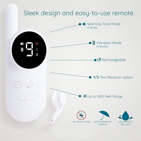 GoodBoy Mini No Shock Remote Collar for Dogs with Beep and Vibration Modes for Pet Behaviour Training - Waterproof & 1000 Feet Range - Suitable for Small to Medium Dogs (5-15 lbs) in Kuwait