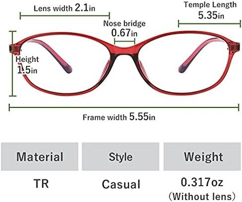 UniVison نظارات قراءة خفيفة الوزن للنساء والرجال TR90 إطار أزرق حجب الضوء لقارئات الكمبيوتر رقم 8212 in Kuwait