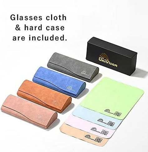 UniVison نظارات قراءة خفيفة الوزن للنساء والرجال TR90 إطار أزرق حجب الضوء لقارئات الكمبيوتر رقم 8212 in Kuwait