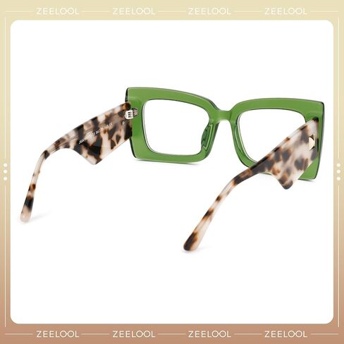Zeelool Oversized Rectangle Blue Light Blocking Glasses for Women ZJGA166722 in Kuwait