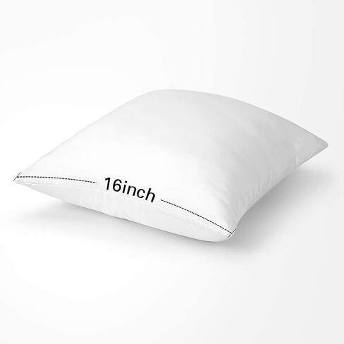 Artscope Premium Throw Pillow Insert Square Form Cushion Stuffer for Couch, Sofa, Bed - Indoor Decorative Pillows Inserts 16x16 Inch in Saudi Arabia