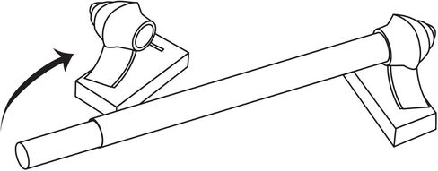 Versailles Home Fashions 1/2" Magnetic Curtain Rod Set, 15" to 28", Antique Brass in Kuwait