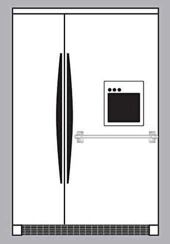 Versailles Home Fashions 1/2" Magnetic Curtain Rod Set, 15" to 28", Antique Brass in Kuwait