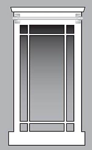 Versailles Home Fashions 1/2" Magnetic Curtain Rod Set, 15" to 28", Antique Brass in Kuwait