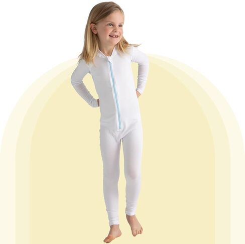 Eczema Clothing for Toddlers - White Long Sleeve Bodysuit for Young Kids - Itch Relief, Ultra-Soft, and Eco-Friendly No Zinc or Dyes (2 Years) in Saudi Arabia