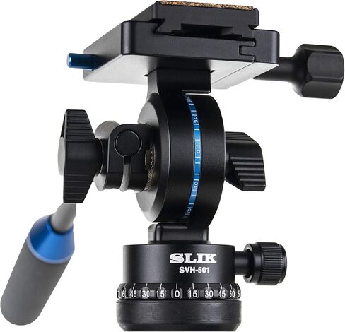 Slik PRO 700SVH Aluminum Tripod with SVH-501 Compact Fluid Video Head in Kuwait