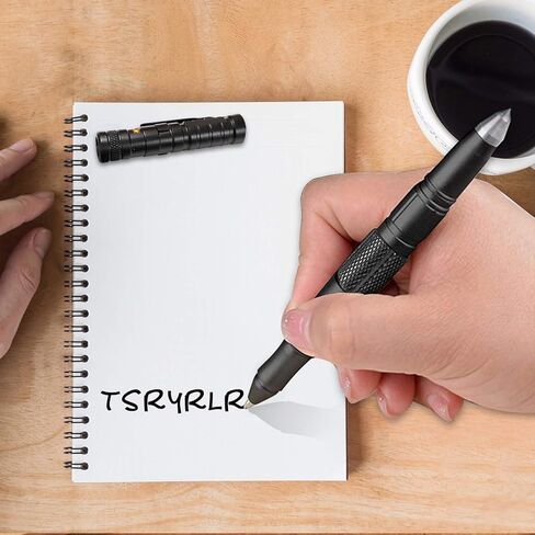 Tactical Pen, Gift for Father,Gadgets for Men, Multitool with LED Flashlight for Women, Cool & Unique Birthday Christmas Gifts Ideas for Him Husband Dad Grandpa with Black Gift Box in Kuwait