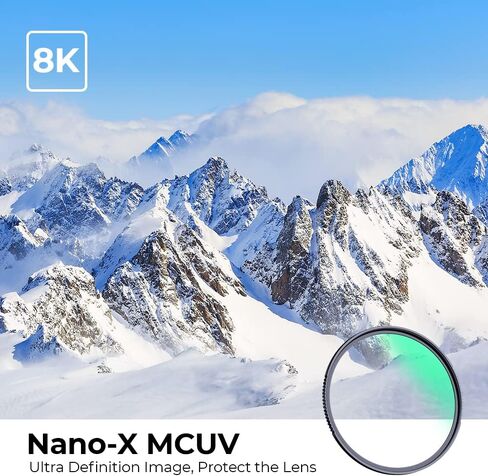 K&F CONCEPT 58mm MCUV Lens Protection Filter High Definition Optical Glass | 28 Multi-Layer Coatings Waterproof Scratch-Resistant Ultra Slim UV Filter for Camera Lens (Nano-X Series) FV702 in Saudi Arabia