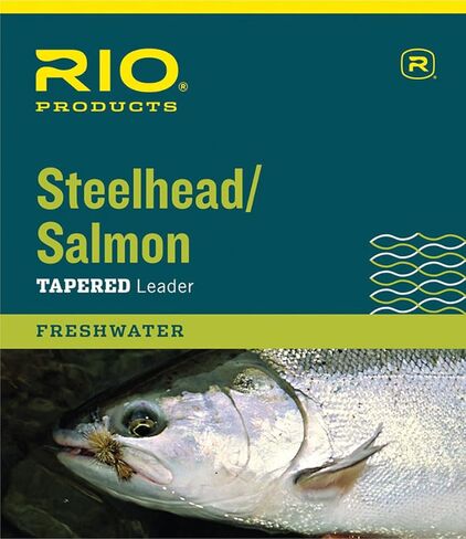 RIO Fly Fishing Salmon/Steelhead 9' 8Lb Leaders (Pack 3), Glacial Green in Saudi Arabia