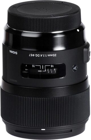Sigma 35mm f/1.4 DG HSM Art Lens for Nikon F (340306) Bundle + Backpack + 64GB Card + Lens Case + Card Reader + 3 Piece Filter Kit + Cleaning Set + Flex Tripod + Memory Wallet + IR Remote + More in Saudi Arabia
