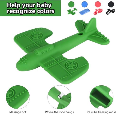 Baby Textured Silicone Teether Teething Relief Chew Toys Sensory Exploration for Newborn Over 3 Months Boy Girl BPA Free,Chuya Traffic Toy in Kuwait