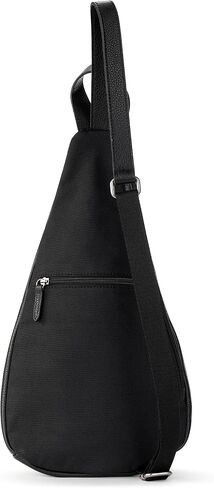 The Sak Geo Sling Backpack in Leather, Convertible Design, Black in Saudi Arabia