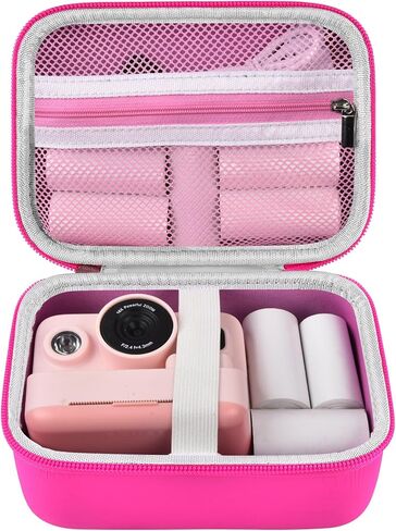 حقيبة طباعة فورية لكاميرا الأطفال متوافقة مع كاميرا وورق طباعة بدون حبر للأطفال، حامل كاميرا تعليم ألعاب الأطفال للصور، إكسسوارات سيلفي للكاميرا الرقمية لتخزين السفر - حقيبة فقط in Kuwait