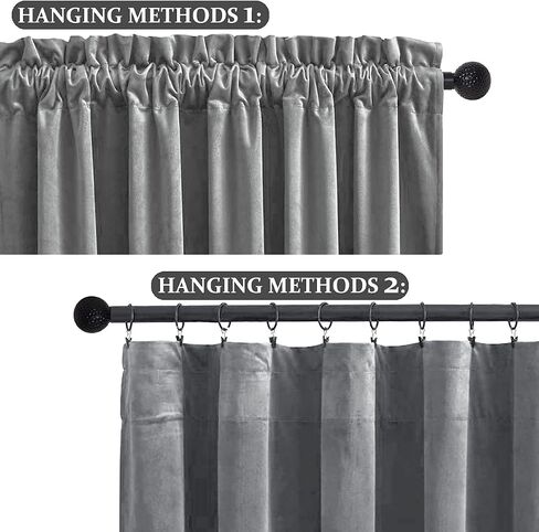 SOFJAGETQ Yellow Velvet Curtains 108 inch Long - Room Darkening Thick and Soft Rod Pocket Light Blocking Curtain, Luxury Drapes for Bedroom and Living Room, Set of 2 Window Curtain Panels in Saudi Arabia