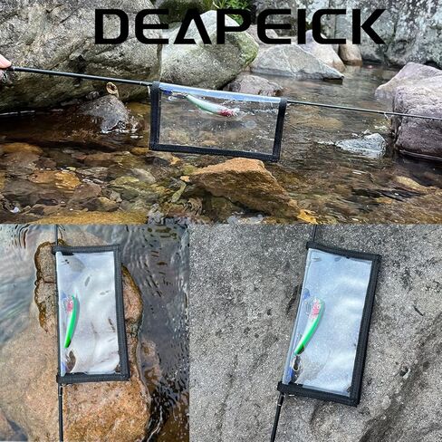Deapeick 5pcs Fishing Biat Wraps with 10pcs Fishing Rod Hook Holder Durable Clear PVC Lure Covers Keeps Fishing Safe Easily See Lure Covers Fishing Hook Bait Storage 3 L+ 2M in Kuwait