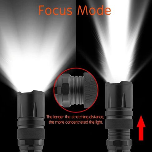 Jowbeam 4 ألوان في 1 مصباح يدوي تكتيكي LED، أحمر أخضر أزرق أخضر، تركيز قابل للتعديل، الصيد، صيد الأسماك، المشي لمسافات طويلة in Kuwait