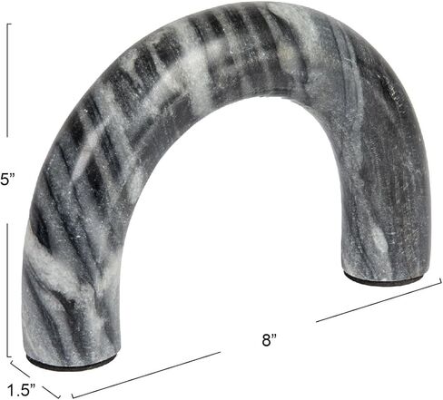 Creative Co-Op Marble Arch Accent Decor, Grey in Kuwait