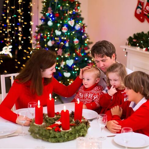 2 Pcs Christmas Advent Candle Wreath Ring Metal Candle Holder for Pillar Advent Candles Gold Candle Sticks Rustic Candlesticks Holders for Christmas Season Table Centerpiece Decorations Home in Saudi Arabia