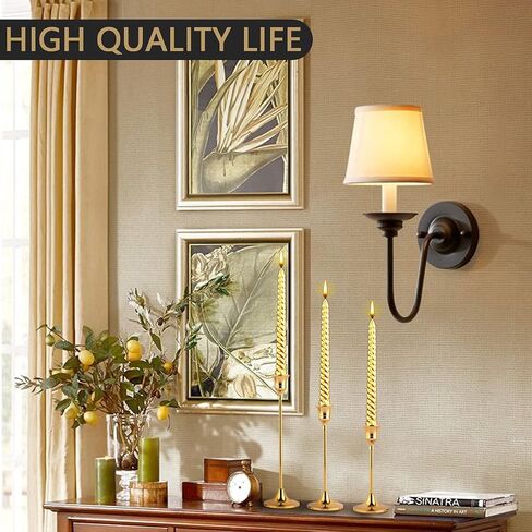 Candlestick Holders Taper Candle Holders, Brass Gold Candlestick Holder Set Candle Stick Holders kit Decorative Candlestick Stand for Wedding Party Dinning in Saudi Arabia
