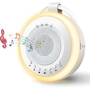 Easy@Home White Noise Sound Machine: Portable 2 in 1 Soother Night Light for Baby - 16 Soothing Lullaby Sounds - Sound Therapy for Home - USB Rechargeable GM-02 in Kuwait