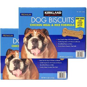Kirkland Signature Premium Dog Biscuits Chicken Meal & Rice Formula 15 LB in Kuwait