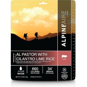 AlpineAire Foods Al Pastor مع أرز الكزبرة والليمون، مجفف بالتجميد/مجفف، كيس وجبة دخول، فقط أضف الماء in Kuwait