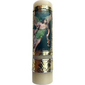 Archangel Saint Raphael Archangel Prayer Protection Colorful Candle Health Angel Vela de San Rafael Arcangel