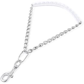 مقود تدريب الكلاب المقاوم للمضغ للكلاب الكبيرة والكبيرة جدًا بسعة 300 رطل، مقبض مبطن مقود قصير للكلاب شديد التحمل، سلسلة معدنية عملاقة غير قابلة للكسر للتدريب على المشي على المرور in Kuwait