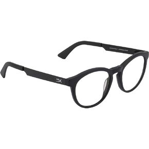 HyperX Spectre Stealth - Gaming Eyewear, Blue Light Blocking Glasses, UV Protection, Acetate Frame, Stainless Steel Temples, Crystal Clear Lenses, Microfiber Bag, Hard Case – Round Small Black in Kuwait