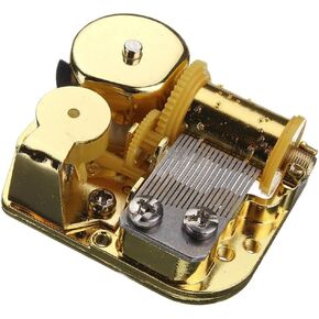 18 Note Musical Mechanism Movement for DIY Music Box, Yesterday Once More, Bronze Clockwork Music Movement
