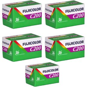 5 Rolls Fuji C200 35mm Film 135-36 FujiColor Fujifilm Color Print 2014 in Saudi Arabia