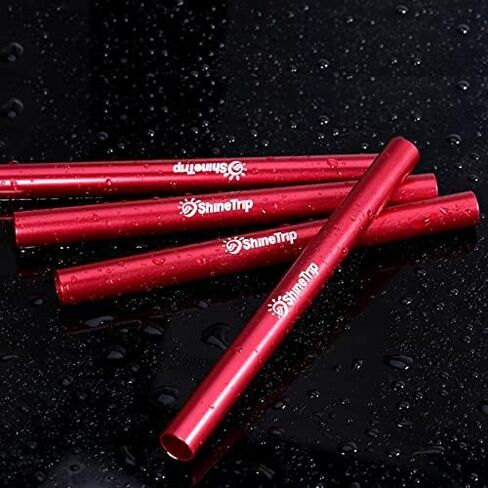 Keenso Tent Poles, 4pcs Aluminium Alloy Tent Pole Repair Emergency Tube for Outdoor Camping Accessories in Saudi Arabia