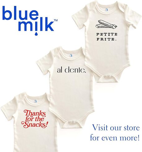 BlueMilk Studio Inc. Al Dente Onesie | Off-White Bodysuit Cotton Baby Short Sleeve One Piece 3 Snap Jumpsuit Italian Foodie Pasta Shower Gifts in Saudi Arabia