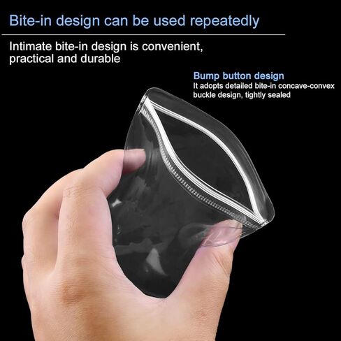 أكياس PVC الشفافة للمجوهرات المضادة للأكسدة بسحاب 100 قطعة من حلقات المجوهرات المضادة للتشوه والأقراط وحقيبة تخزين التعبئة مقاس 3.2 × 4.8 بوصة حقيبة مجوهرات شفافة كيس تخزين سميك محكم الغلق (شفاف) in Kuwait