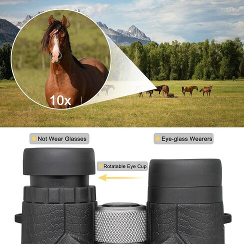 Astromania 10x42 Compact Binoculars -BK7 Prism -Gifts for Traveling, Wildlife, Concerts and Theater, Bird Watching, Camping and Sport Games in Kuwait
