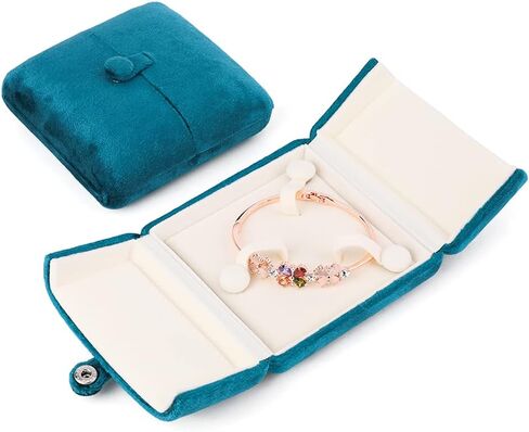 iSuperb Velvet Bracelets Box Necklace Jewelry Gift Box Necklace Pendant Bracelet Jewelry Packaging Boxes for Wedding Engagment Proposal in Saudi Arabia