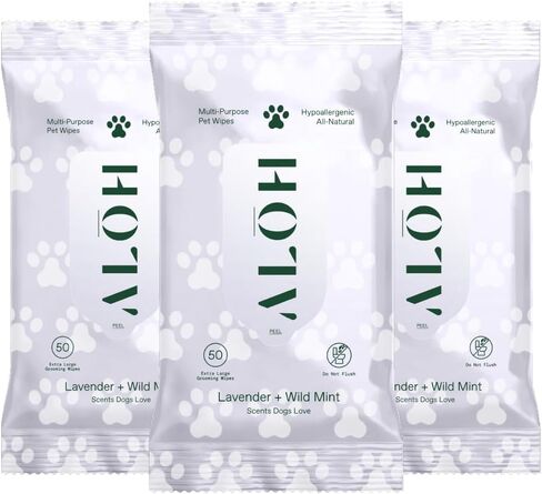 ALŌH Hypoallergenic Multi-Purpose Pet Wipes, All-Natural & Unscented in Saudi Arabia