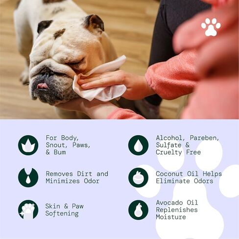 ALŌH Hypoallergenic Multi-Purpose Pet Wipes, All-Natural & Unscented in Saudi Arabia