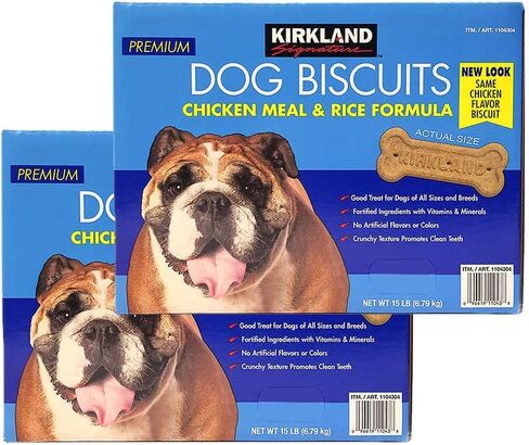 Kirkland Signature Premium Dog Biscuits Chicken Meal & Rice Formula 15 LB in Kuwait