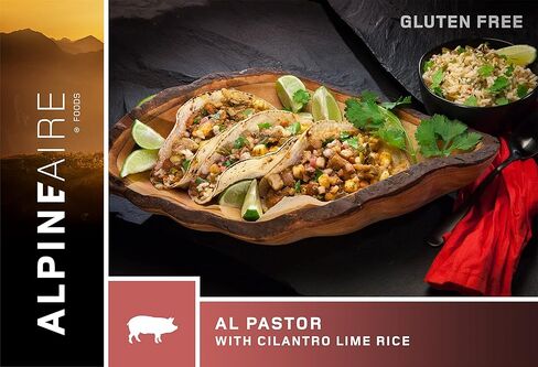 AlpineAire Foods Al Pastor مع أرز الكزبرة والليمون، مجفف بالتجميد/مجفف، كيس وجبة دخول، فقط أضف الماء in Kuwait