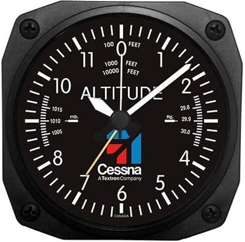 Trintec Aviation Classic Altimeter CESSNA Desk Top Travel Alarm Clock Aircraft in Kuwait