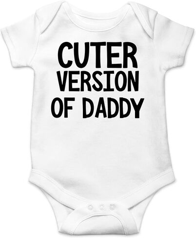 CBTwear Cuter Version of Daddy - Dad to Be Announcement - Cute Infant One-Piece Baby Bodysuit in Kuwait