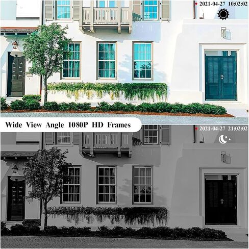 《 Two-Way Audio & Truly Wireles》 Outdoor Solar Powered Rechargeable Battery Camera, Surveillance WiFi Camera with Solar Panel, Security Home IP Camera, PIR Motion Detection, Waterproof, Night Vision in Saudi Arabia
