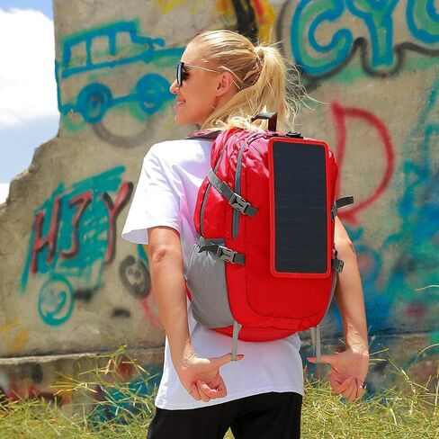 ECEEN Solar Backpack Foldable Hiking Daypack With 5V Power Supply in Saudi Arabia