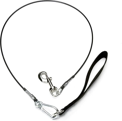 سلسلة توجيه للكلاب من فيرتشيولي اندستركتبل, X-Small(4ft), Black in Kuwait