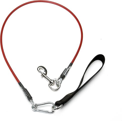 سلسلة توجيه للكلاب من فيرتشيولي اندستركتبل, X-Small(4ft), Black in Kuwait