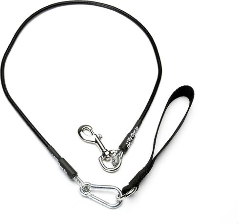 سلسلة توجيه للكلاب من فيرتشيولي اندستركتبل, X-Small(4ft), Black in Kuwait